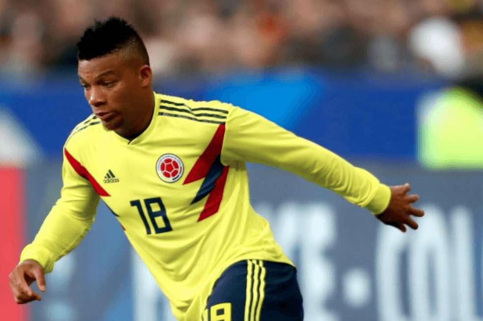 Frank Fabra, lateral izquierdo de la selección colombiana de fútbol. / afp
