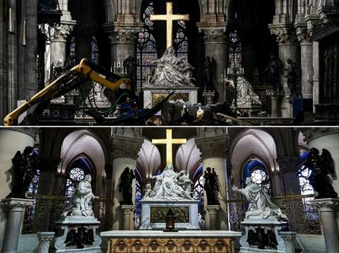Fotos: Así se ve la catedral de Notre Dame en París después de su restauración