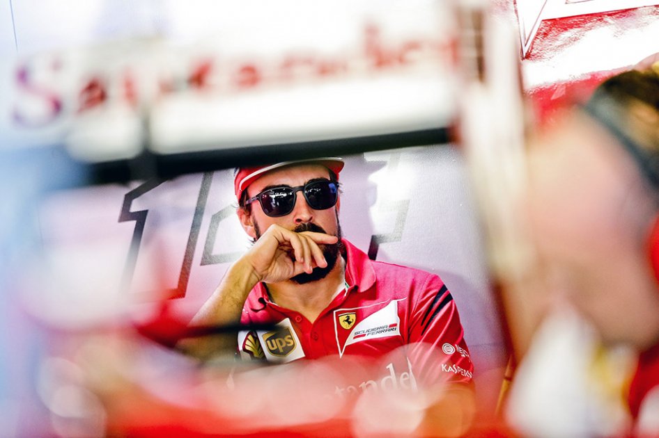 Fernando Alonso corrió en Yas Marina su última carrera con Ferrari. Foto: AFP