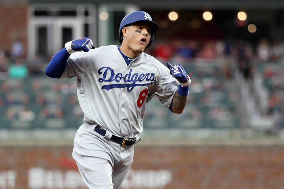 Manny Machado, campocorto de los Ángeles Dodgers. / AFP