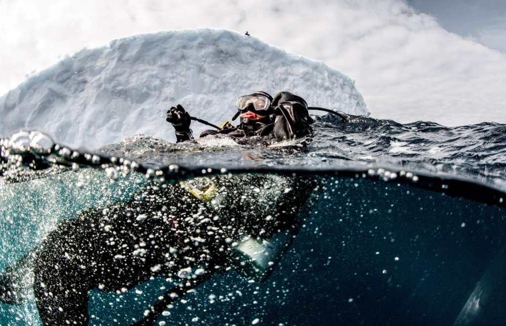 Buceo en la Antártida.