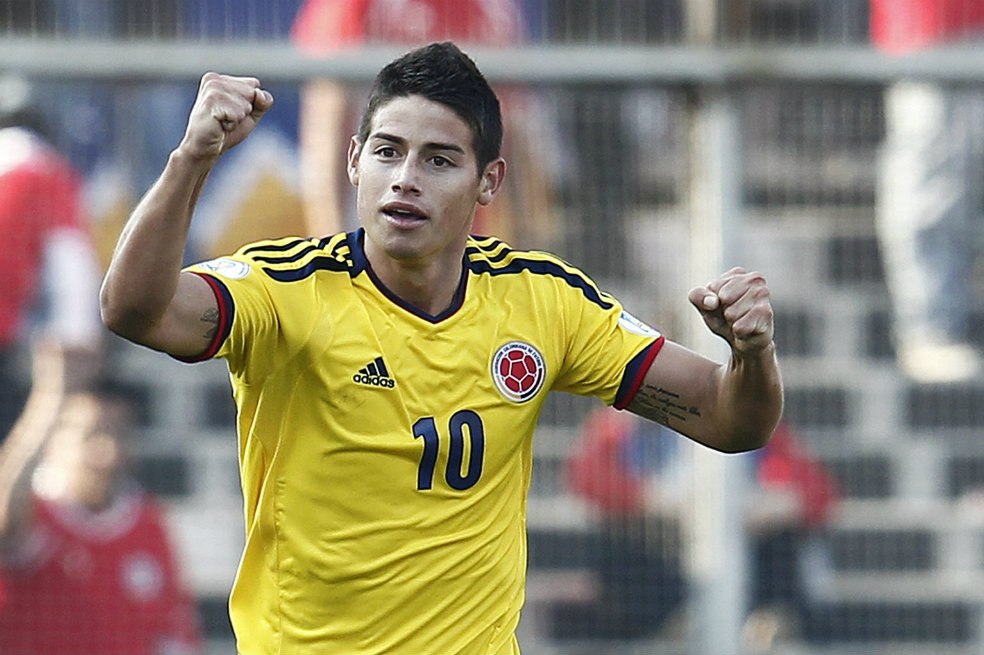 James Rodríguez será el 10 de la selección de Colombia en el Mundial de Brasil 2014. / AFP