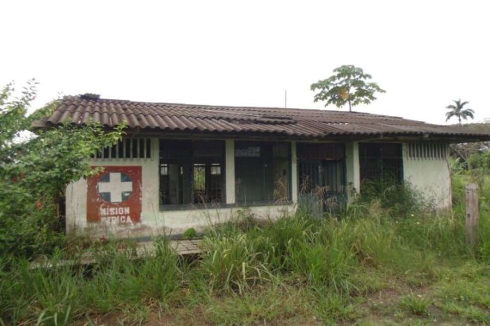Puesto de salud de Coemaní, en el río Caquetá. / Tomado del TW de Pablo Martínez