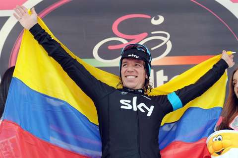 Rigoberto Urán se mantiene tercero en la general del Giro de Italia