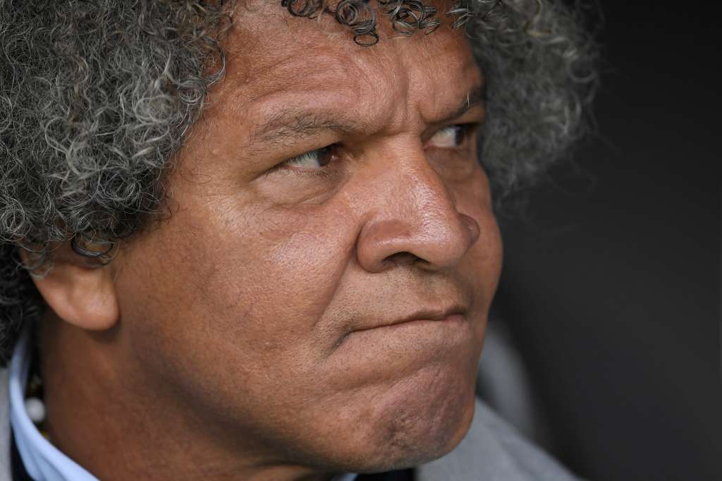 Director técnico de Millonarios, en el partido por la primera fecha del grupo E de la Copa Conmebol Libertadores 2024