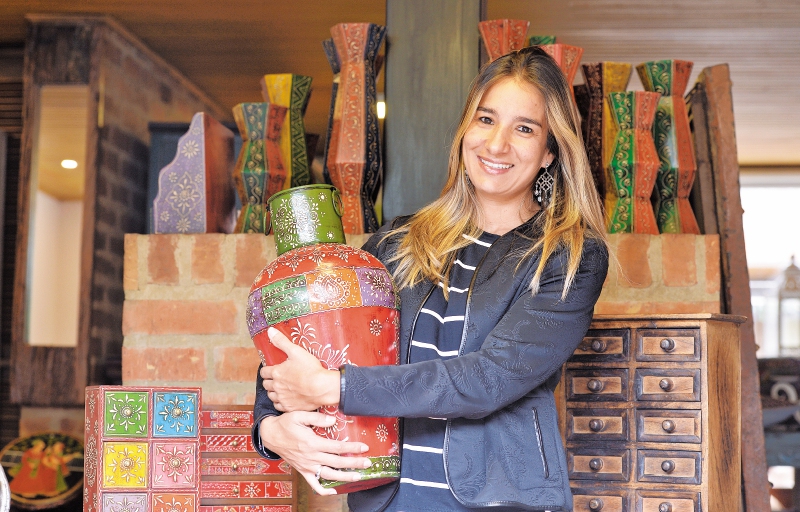 Hace dos años, Paula Sarria incursionó en el mundo empresarial con un exclusivo negocio de muebles y decoración. / Fotos: Santiago Acosta.