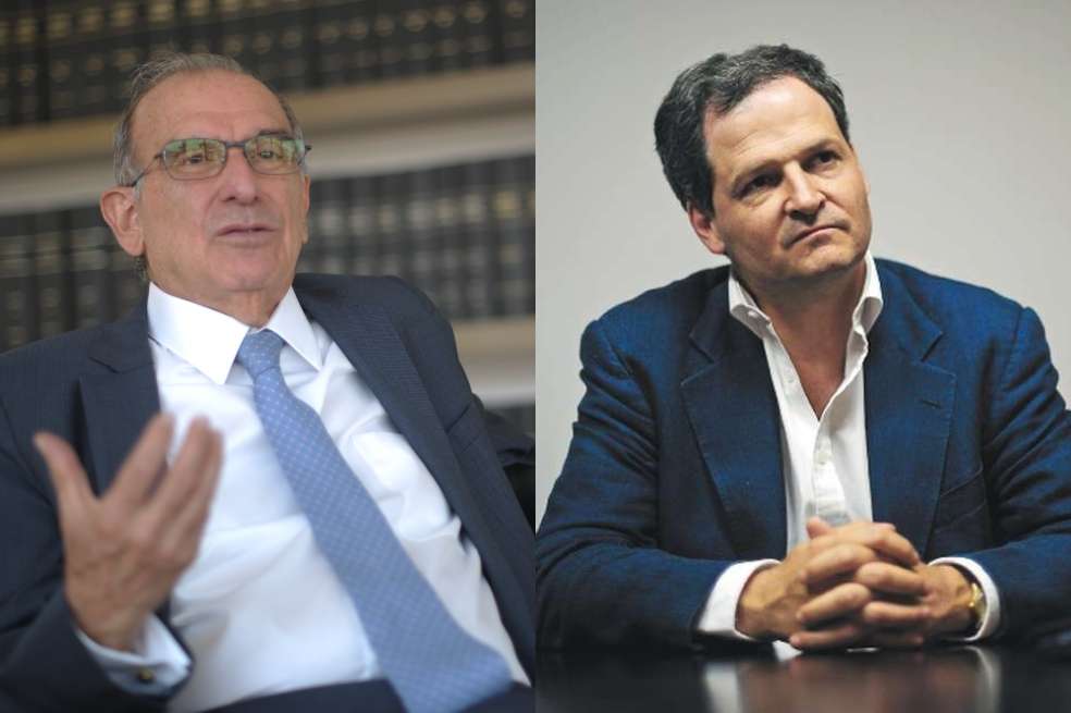 Humberto de la Calle, exjefe negociador del Gobierno con las Farc, y Sergio Jaramillo, excomisionado de Paz.