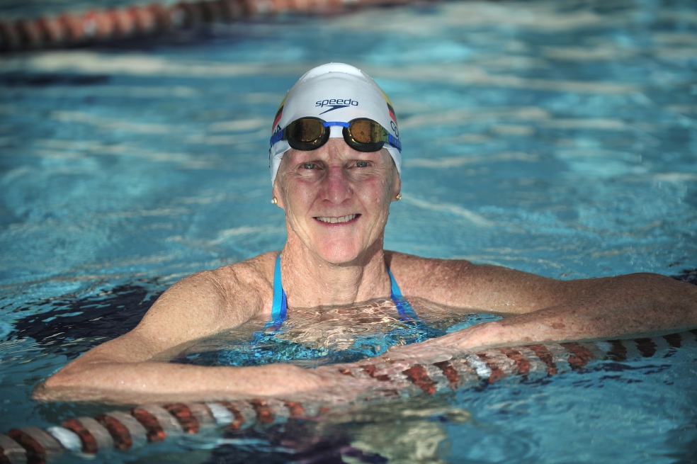 Bernadette Klotz, a sus 58 años, participará en el Mundial Máster de Natación. / Óscar Pérez - El Espectador