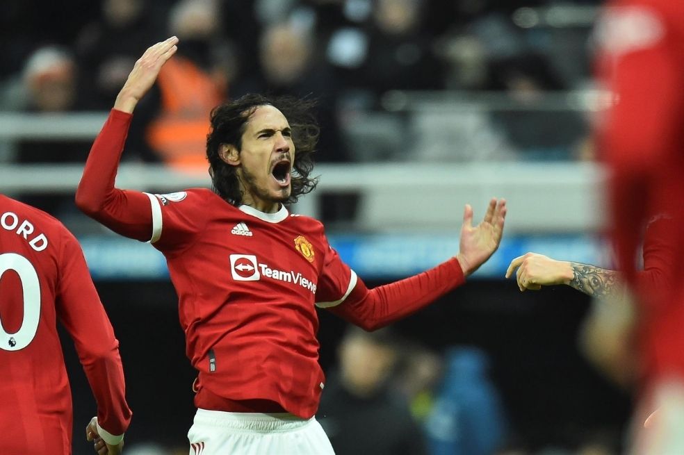 Edinson Cavani, delantero de Manchester United.