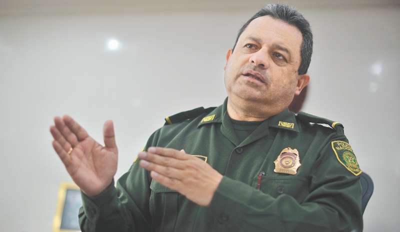 Jorge Hernando Nieto, director de la Policía Nacional desde febrero de 2016. / Archivo El Espectador