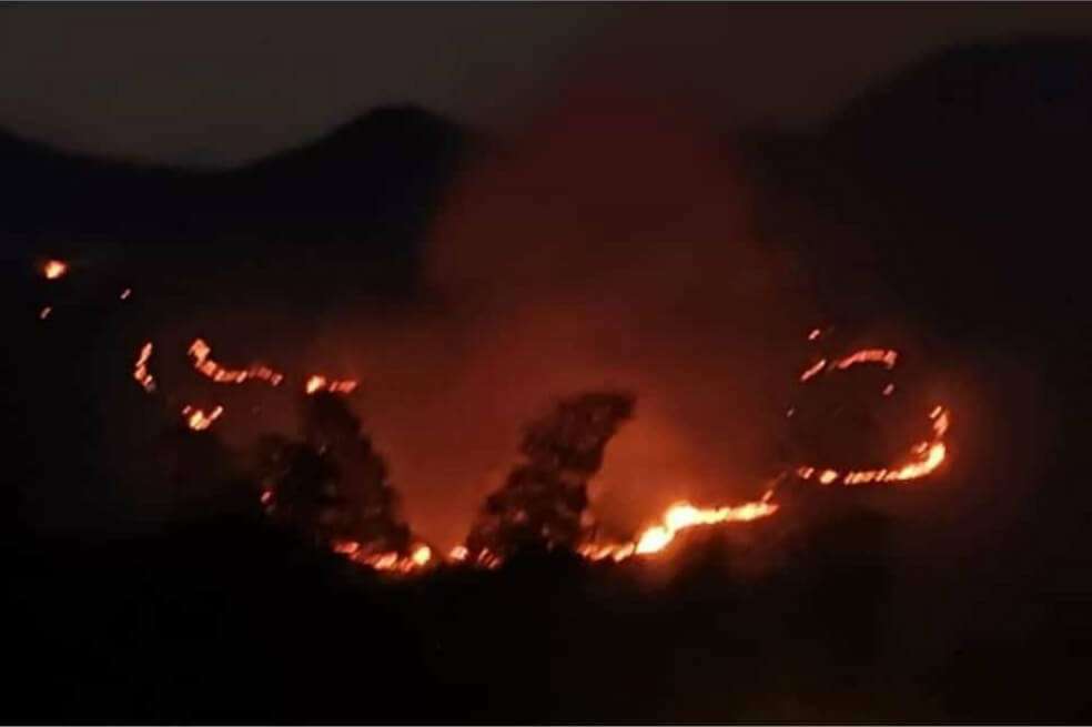 Con este ya son al menos 15 incendios que se presentan en el Valle del Cauca. / Cortesía Bomberos de Jamundí