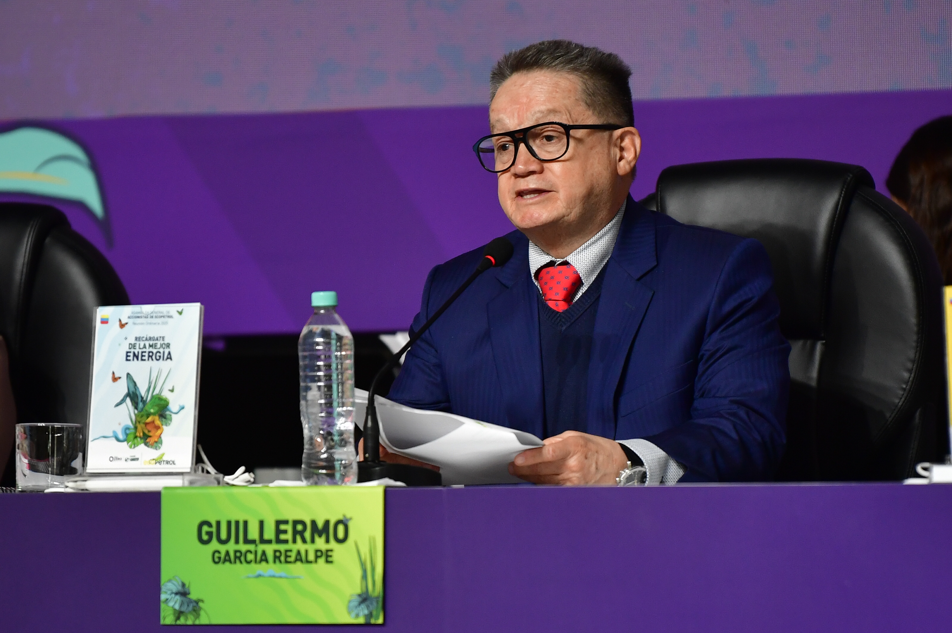 Presidente de la junta directiva de ECOPETROL durante la reunión y asamblea General Accionistas realizado en Corferias Bogotá