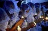 Mujeres de Marcha Patriótica se "toman" iglesia en Bogotá por asesinatos de militantes
