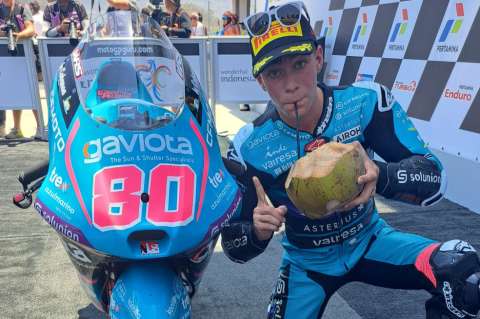 Espectacular victoria de David Alonso en el Gran Premio de Indonesia de Moto 3