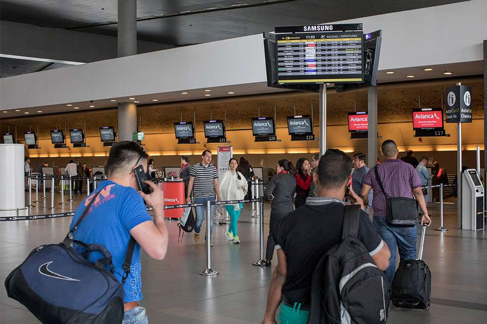 Terminal aérea El Dorado en Bogotá. / Bloomberg