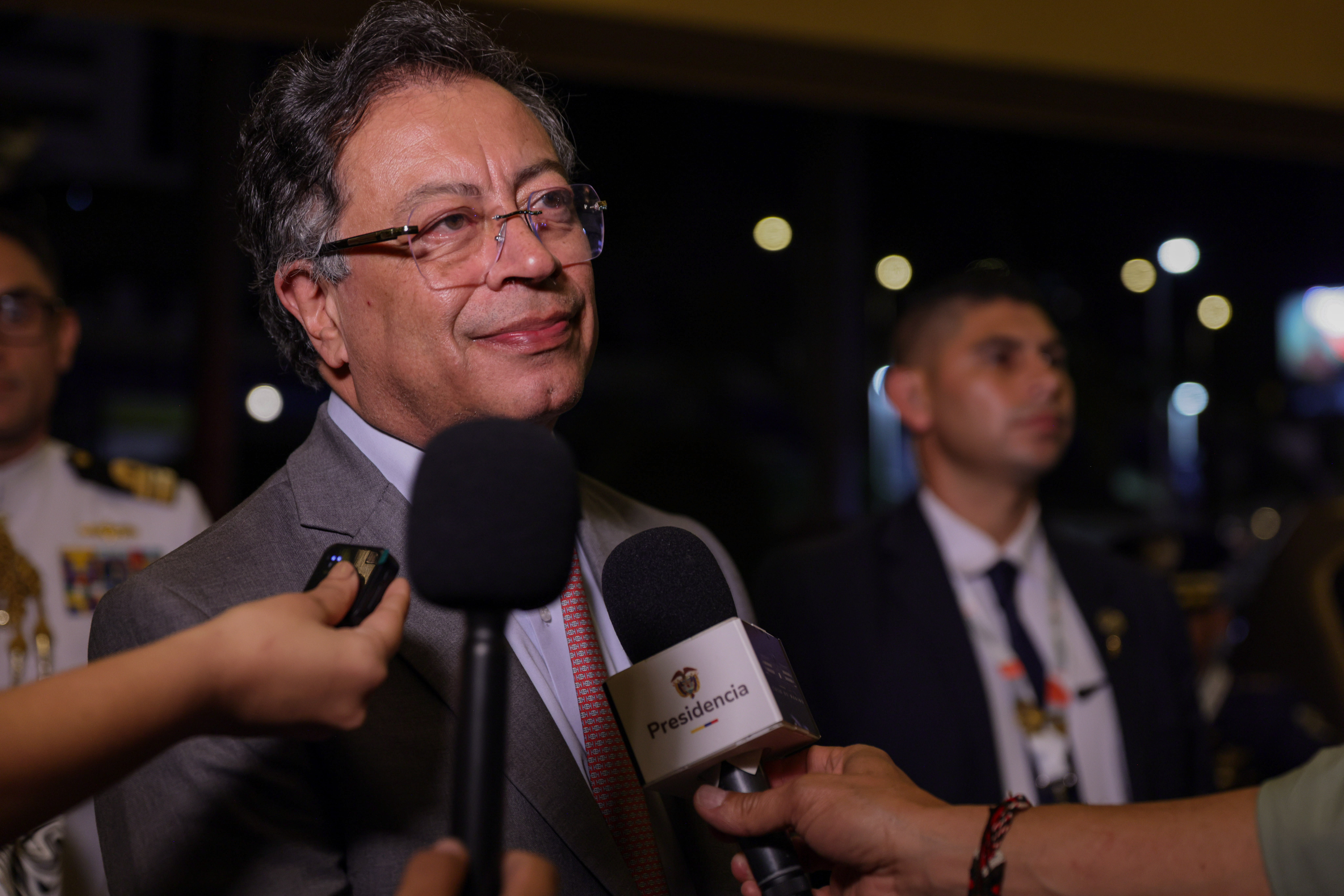 Presidente Gustavo Petro desde Honduras.