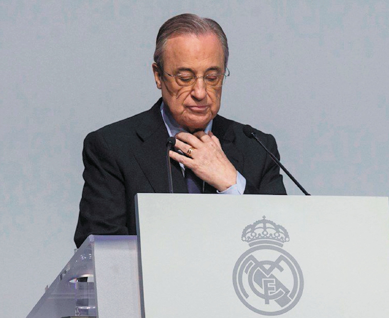 Florentino Pérez, presidente del Real Madrid y principal promotor de la Superliga./ EFE