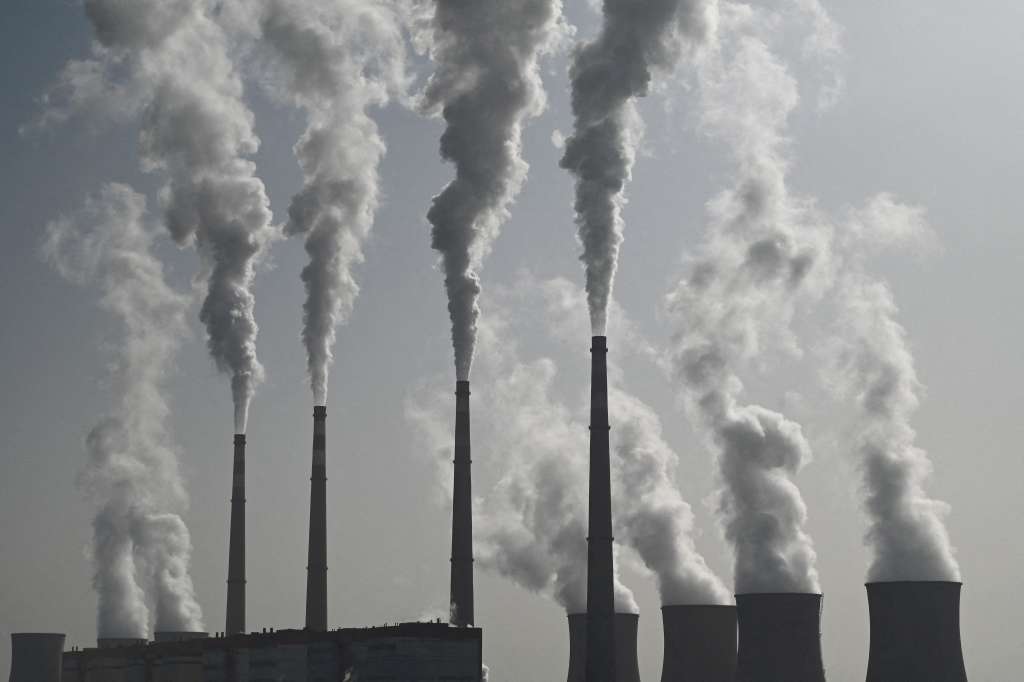 (FILES) This picture shows the coal-powered Datang International Zhangjiakou Power Station in Zhangjiakou, in China's northern Hebei province on November 15, 2021.