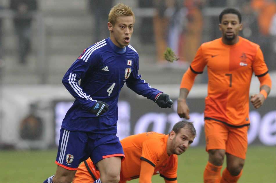 Honda es la gran figura de la selección japonesa. / AFP