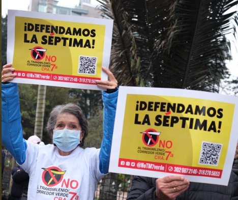 Tras manifestación Distrito responde inconformidades por corredor verde de la séptima