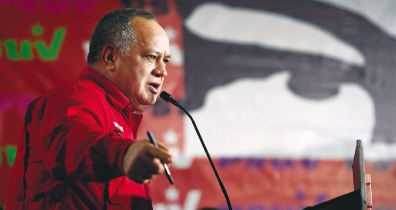 Diosdado Cabello quiere hacer una “escuela de periodismo”. / AFP