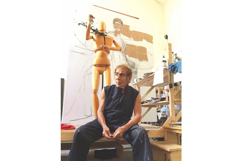 David Manzur en su estudio, una postal del arte y la creación en Colombia. / Cortesía