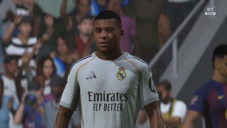 Kylian Mbappé, nuevo número 10 del Real Madrid, en EA Sports FC 26.
