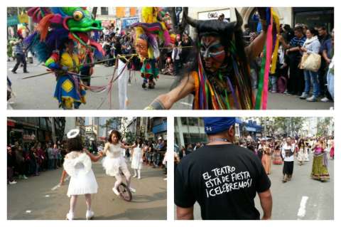 Así se vivió el desfile inaugural del Festival Iberoamericano de Teatro 2016