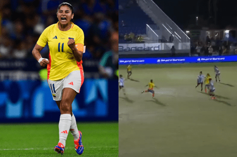 ¿Catalina Usme, a lo James Rodríguez? Hizo golazo con la selección femenina: video