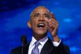 Obama entra en escena en un mitin de campaña y Kamala Harris suma apoyo