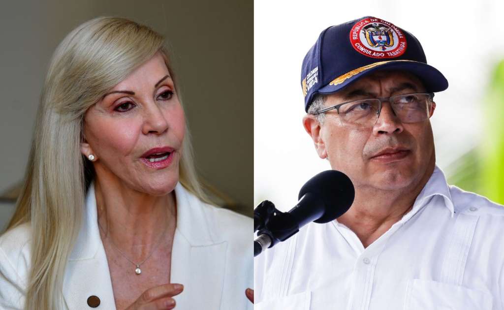 Gobernadora del Valle, Dilian Francisca Toro, y el presidente Gustavo Petro.