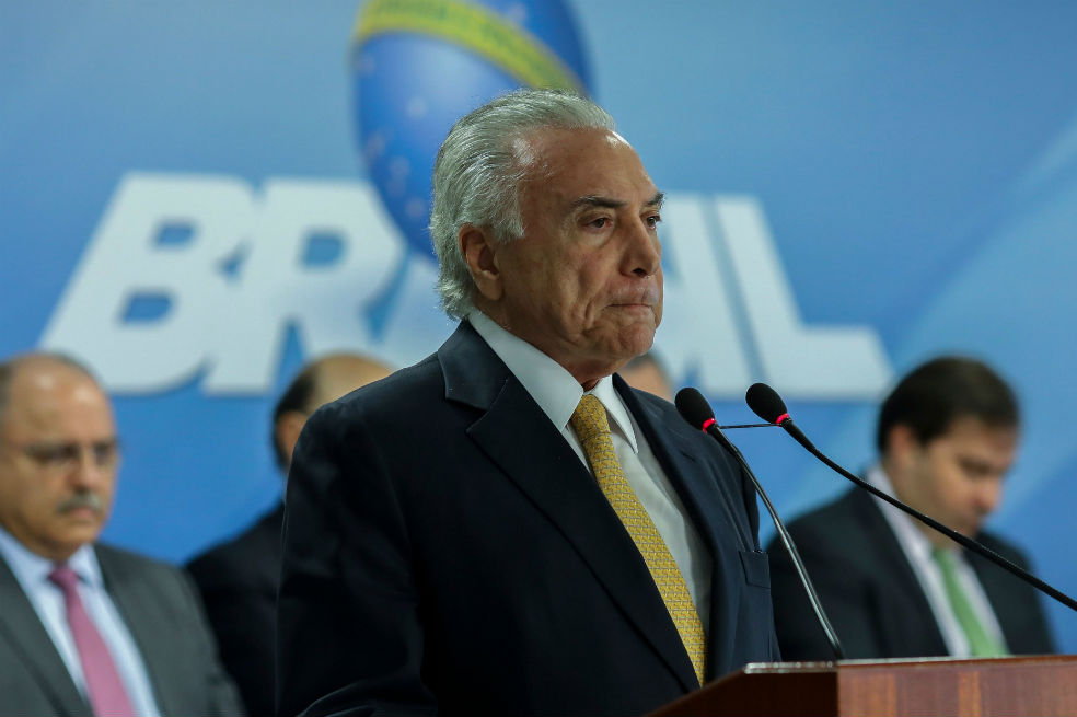 Michel Temer, presidente de Brasil. / AFP