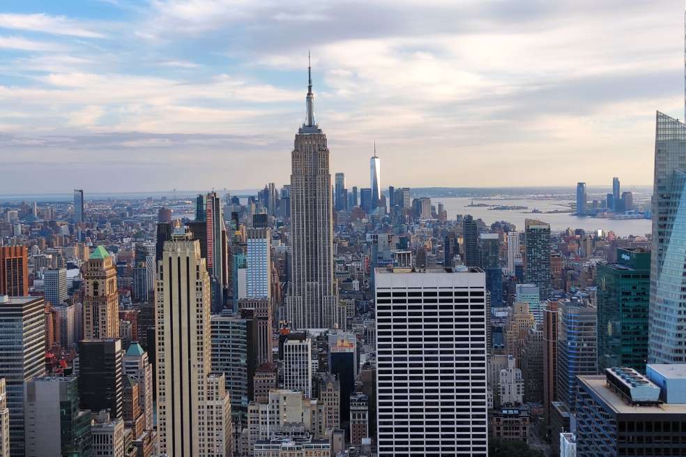 Vista del Empire State desde el observatorio Top of the Rock del Rockefeller.
