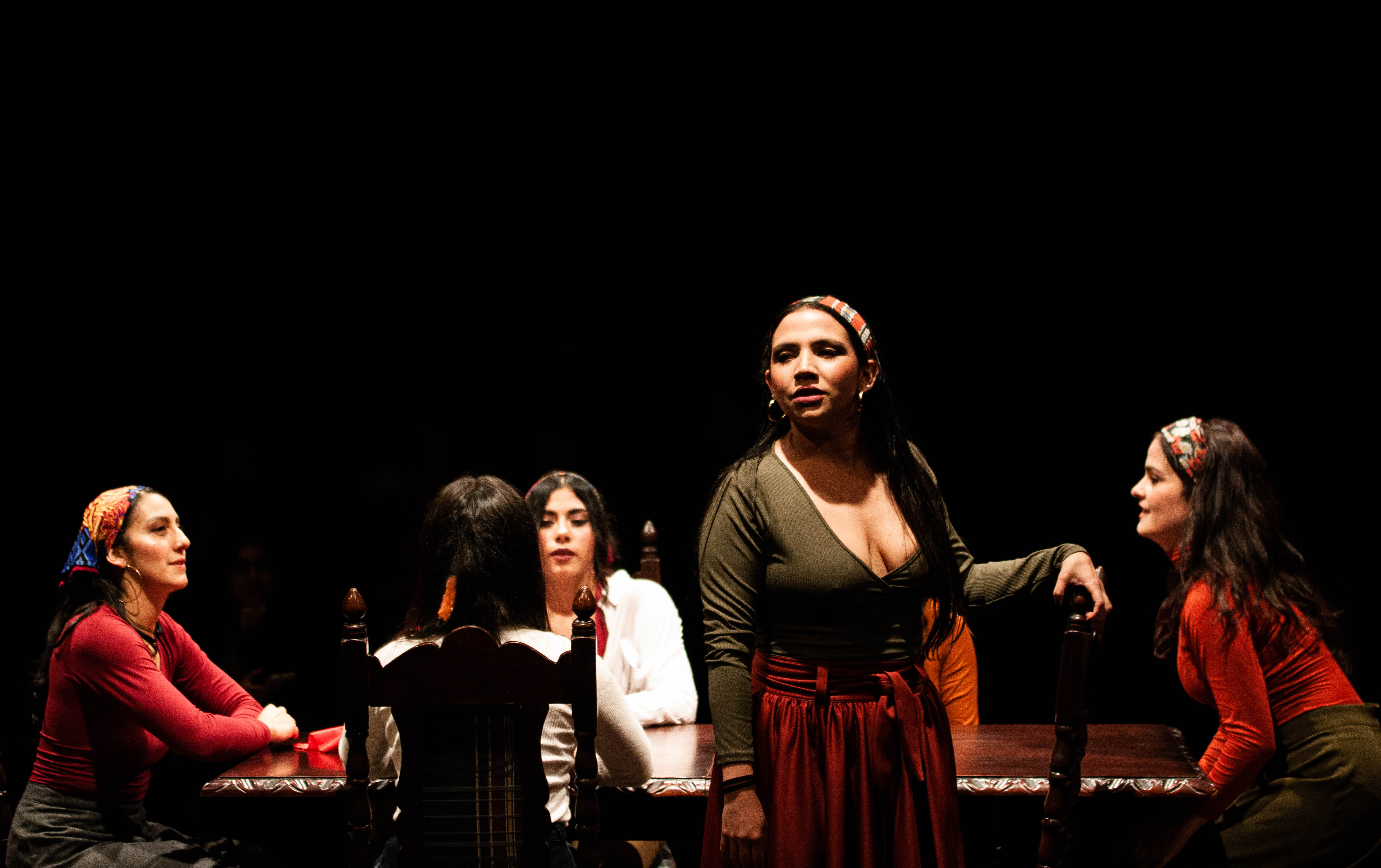 Puesta en escena de la obra “Las Marías”.