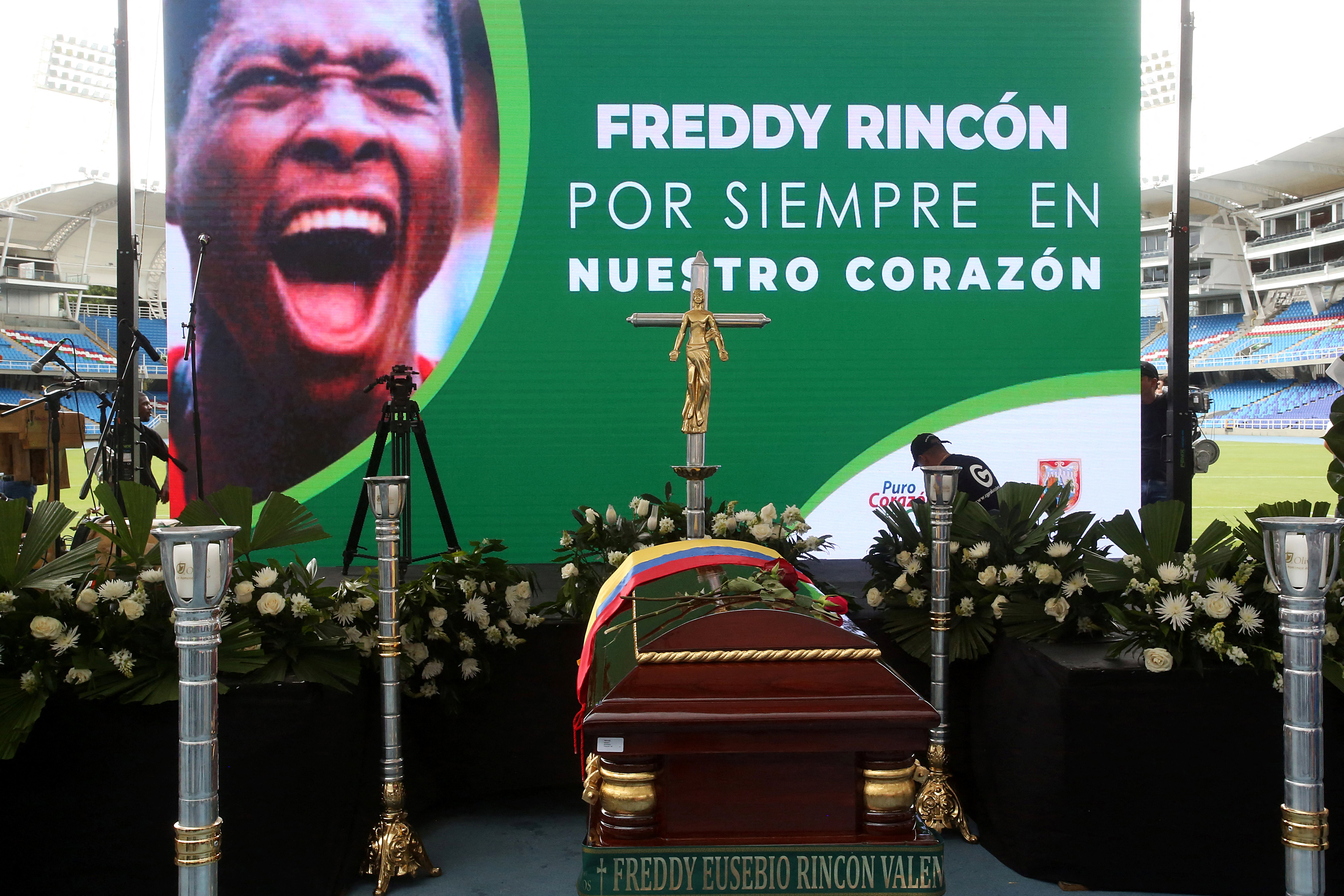 Así fue la despedida de Freddy Rincón en el estadio de Cali