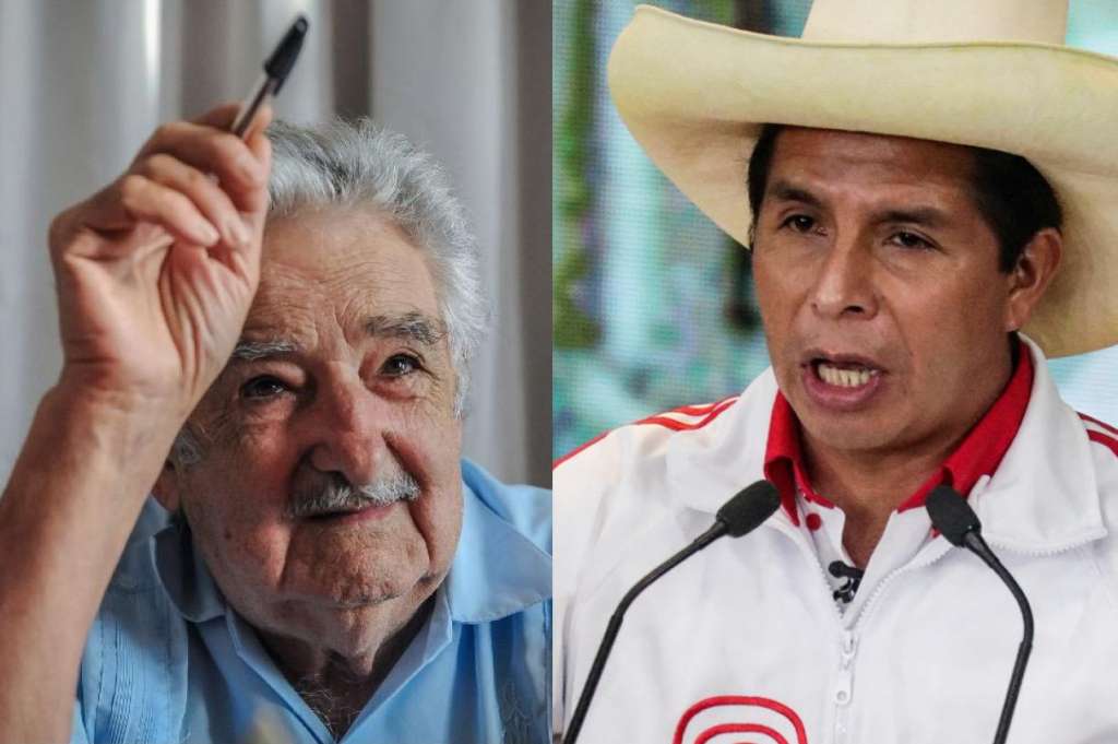 Pedro Castillo y Pepe Mujica