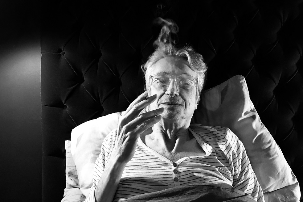 Luis Ospina en su casa, junio de 2019.Foto: c. Rubén Mendoza. Especial para El Espectador