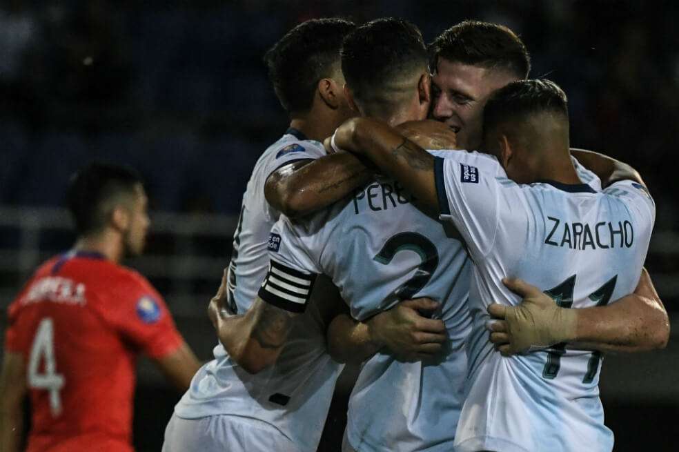 Argentina ha ganado sus dos partidos en Pereira, ante Colombia y Chile. / AFP