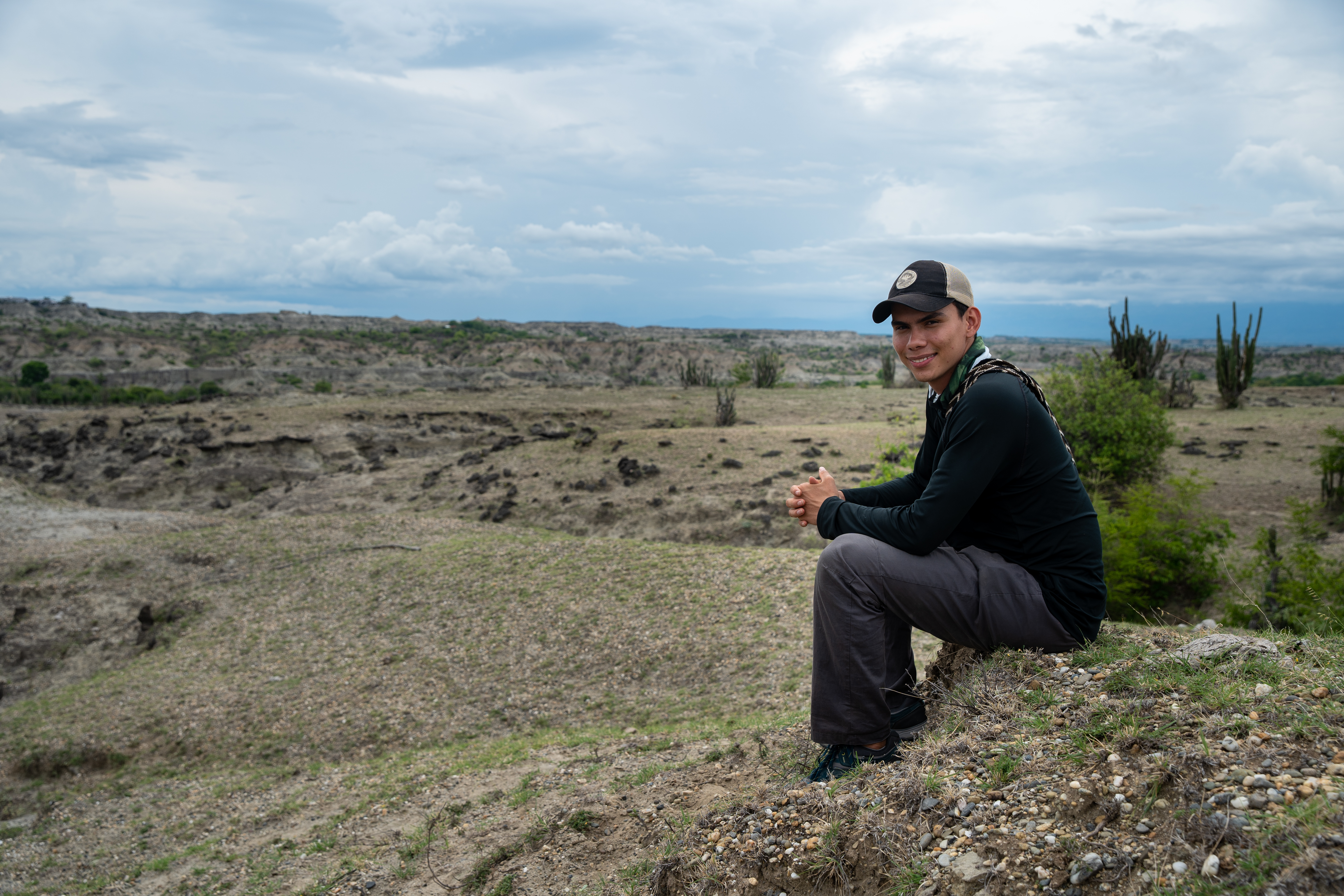 Diego Urueña en el desierto de La Tatacoa.
