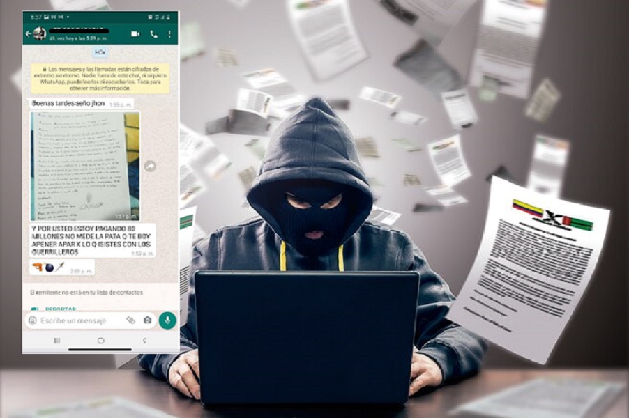 En el mensaje que le llegó vía WhatsApp a Jhon León le anuncian que están pagando $80 millones por su cabeza.