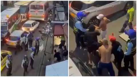 Operativo en Medellín terminó en golpes entre comunidad y agentes de tránsito
