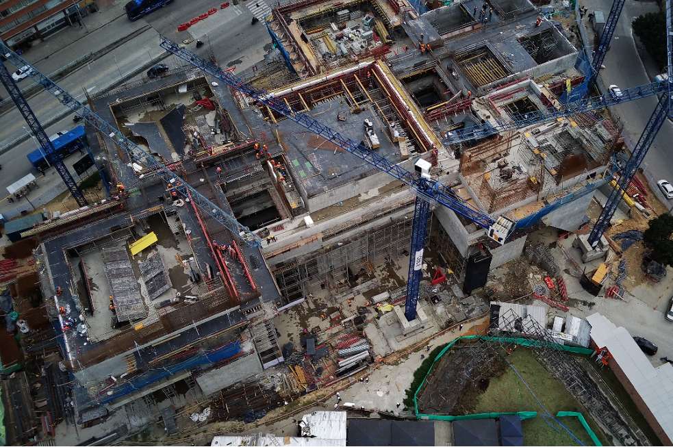 Así avanza la construcción física del Museo de la Memoria en Bogotá. La promesa del Gobierno Duque es inaugurarlo antes de que finalice su mandato.