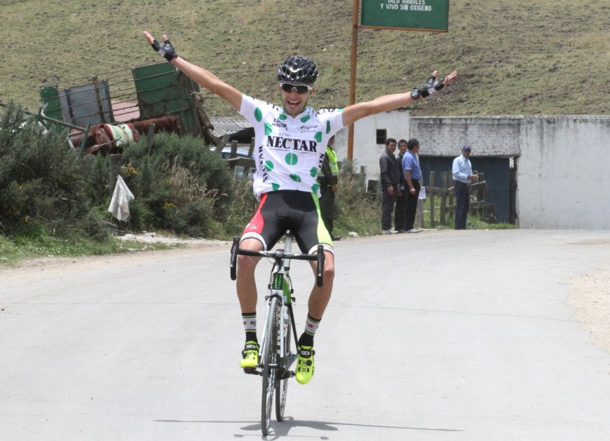 El ciclista boyacense Ramiro Rincón.