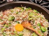 Receta para calentao oriental con arroz de lombrices