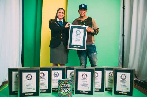Daddy Yankee, Récord Guinness por ser primer artista latino en alcanzar el número 1 en Spotify
