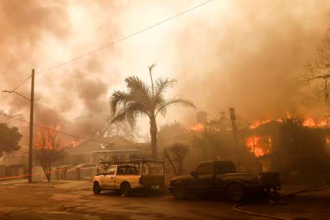 “No quedó ni una pared de la casa”: la huella del fuego que devasta a California