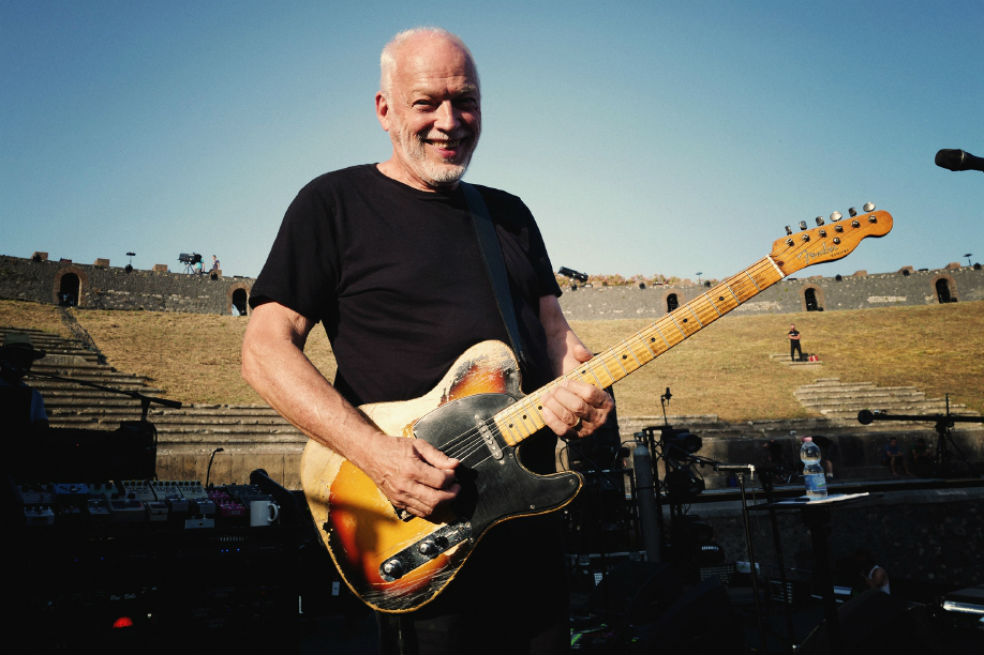 David Gilmour grabó el material para su álbum doble en el anfiteatro de Pompeya, los días 7 y 8 de julio de 2016. / Cortesía Cine Colombia