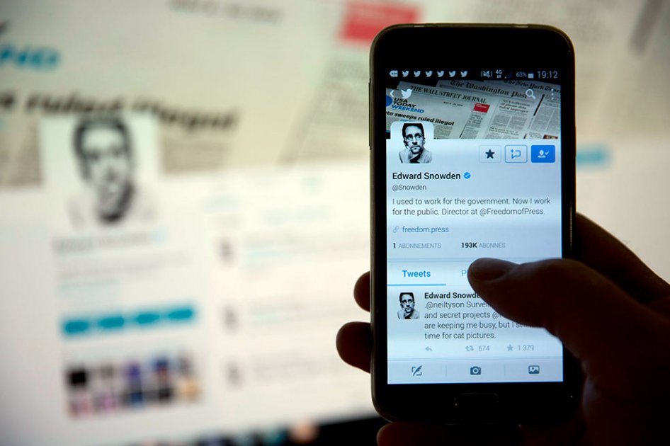 El 29 de septiembre, Edward Snowden abrió su cuenta de Twitter. / AFP