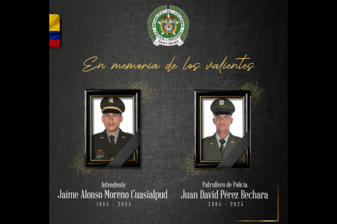 Mataron a dos policías de la Sijín en ataque armado en Saravena (Arauca)