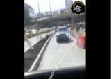 Escoltas del Gobernador de Santander transitaron en contravía por carril del Metrolínea